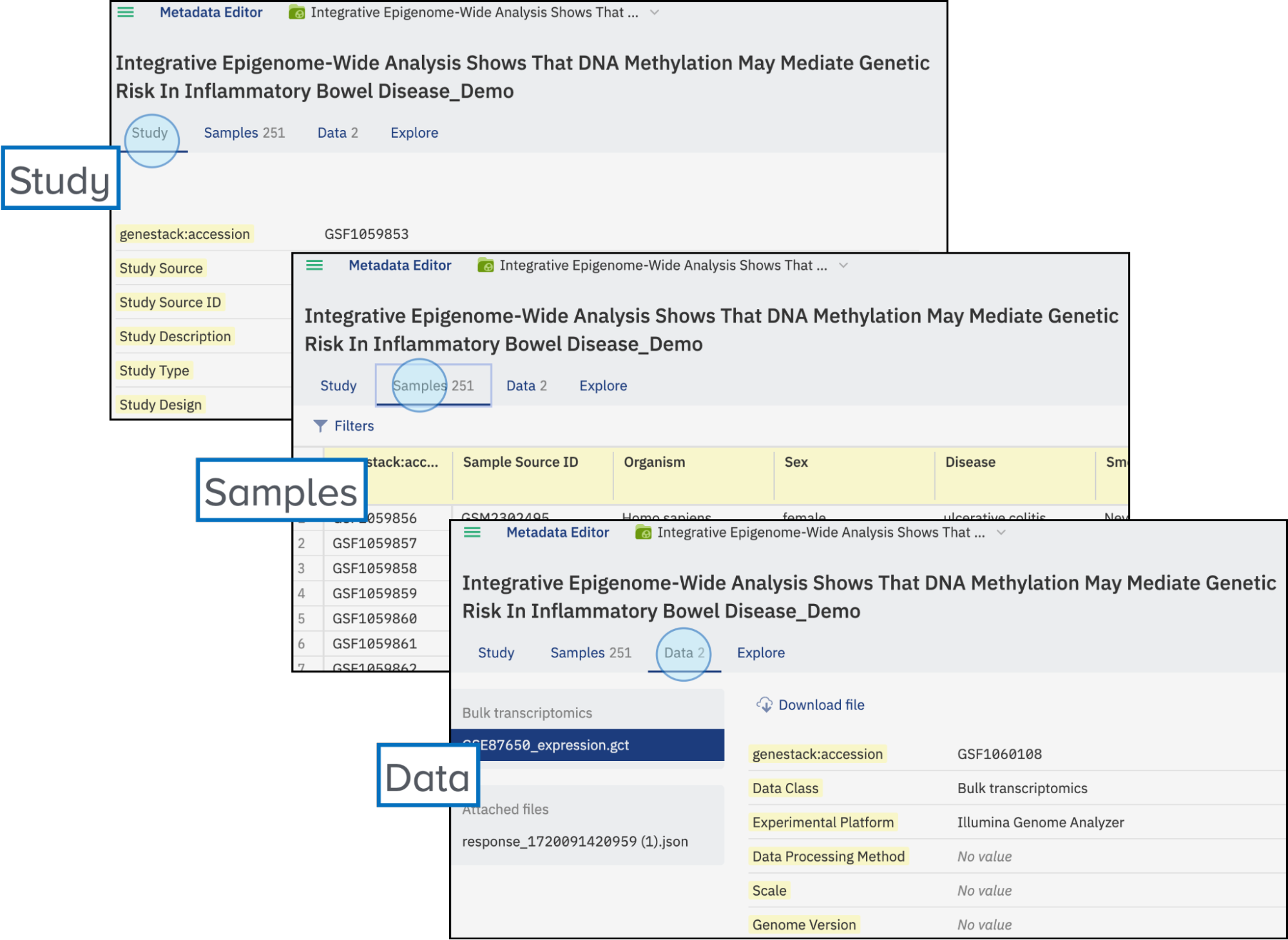 Quick Study Display Data Consumer - User documentation